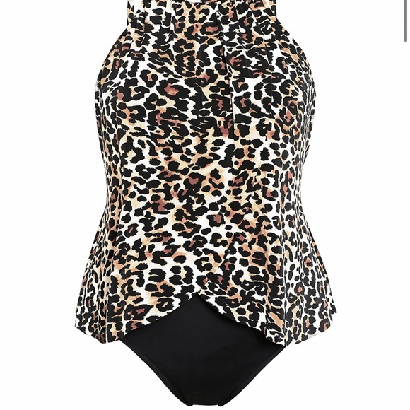 Size 14 leopard Miraclesuit Aubrey one piece - Picture 4 of 4